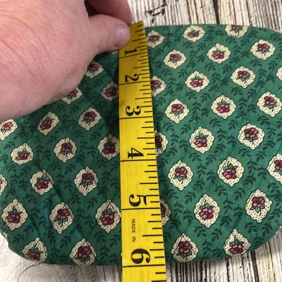 Vera Bradley GREEN VINTAGE Lined Cosmetic Bag Pouch - Picture 5 of 5